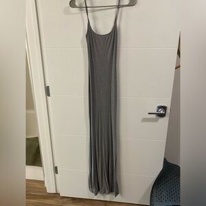 SKIMS gray maxi dress, size small